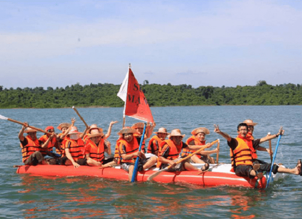 Kayak on a River in Long Thuan